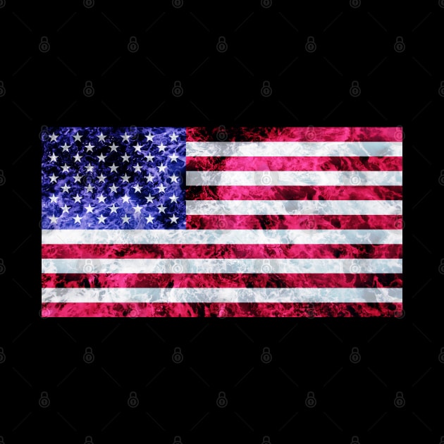 Flag of the United States– Ocean Waves by DrPen
