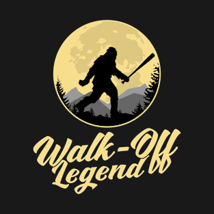 Bigfoot Baseball Walk-Off Legend T-Shirt