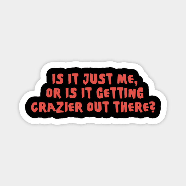 Joker 2019 Crazier Red Text Magnet by newfontees