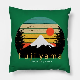 Fujiyama mount japan Pillow