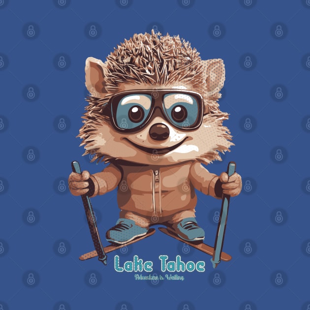 Cute Hedgehog Lake Tahoe Ski by Surrealcoin777