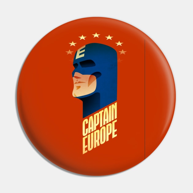 Captain Europe Pin by astronaut