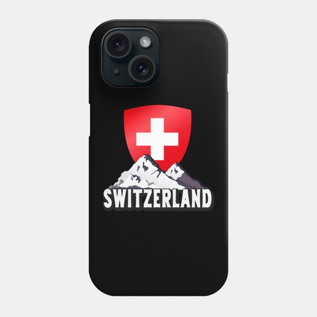 Switzerland Home To Helvetia Mountains Swiss Phone Case by Foxxy Merch