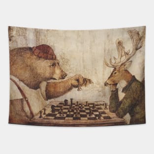 Wild Chess Tapestry