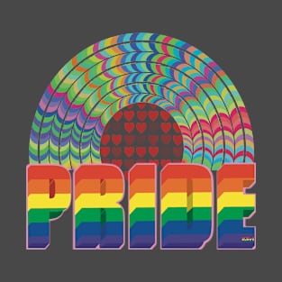 Pride - Rainbow & Hearts T-Shirt