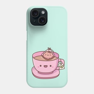 Cute Tea Bag and Teacup Doodle Phone Case