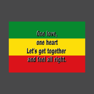 One love Rasta flag T-Shirt