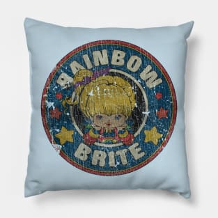 Rainbow Brite Vintage Pillow
