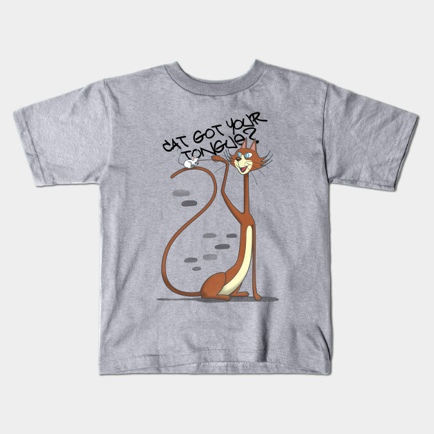 Cat Got His Tongue Cats Kids T Shirt Teepublic