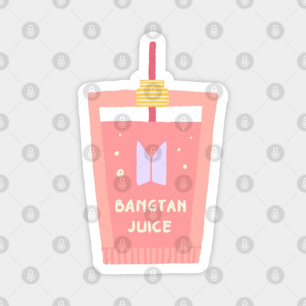 BTS Juice pink aesthetic item Magnet by Oricca