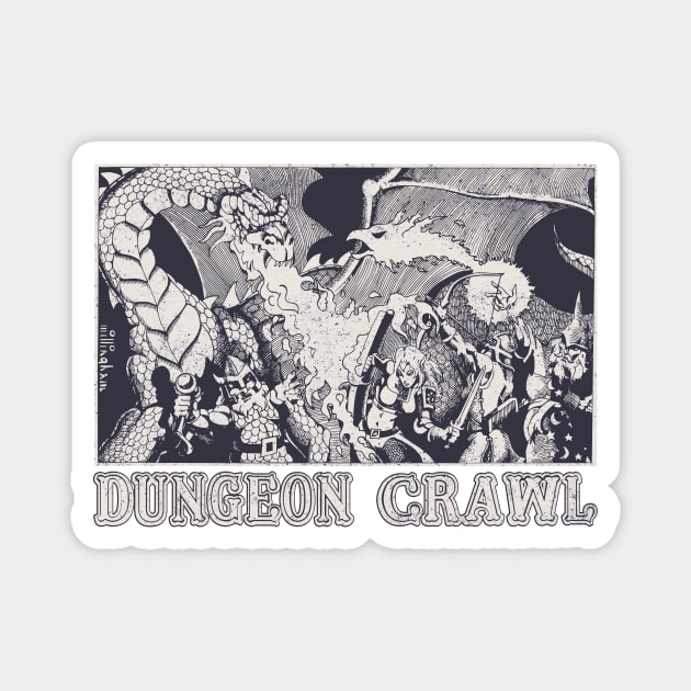 Dungeon Crawl (solid) Magnet by Doc Multiverse Designs