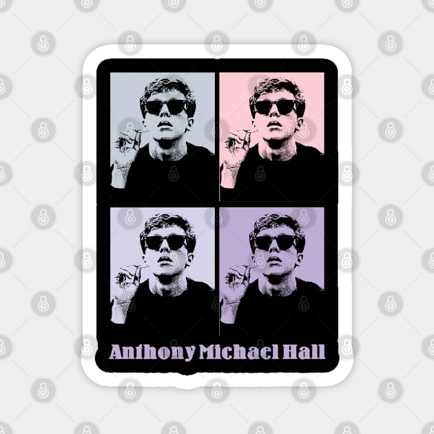 Anthony Michael Hall 80s Pop Art Magnet by KERIKIL