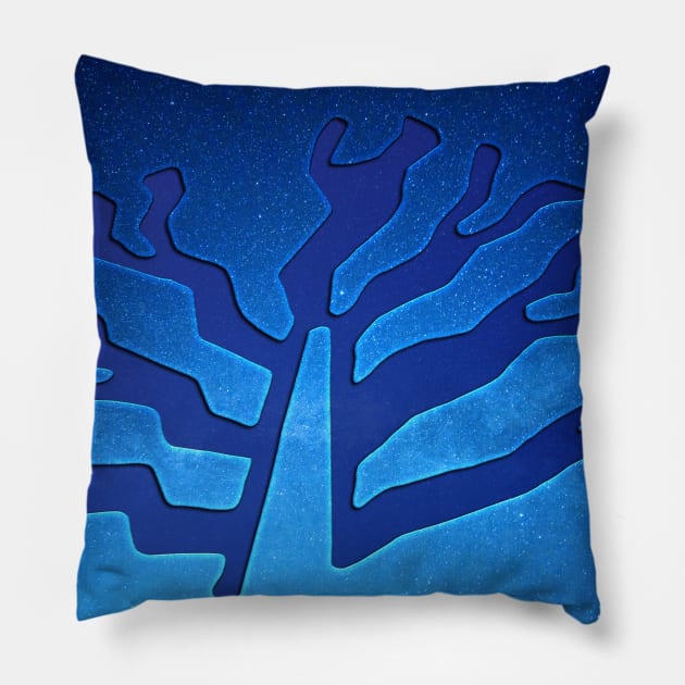 Nazca Tree Without Roots Pillow by AlexMir