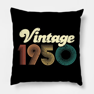 70th Birthday Gift 70 years Vintage 1950 Men Women Pillow