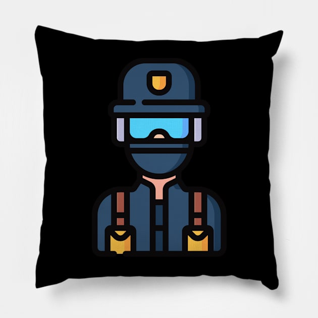 task force doomer Beslan FSB Doomer       (1) Pillow by Jaslyn Ferry