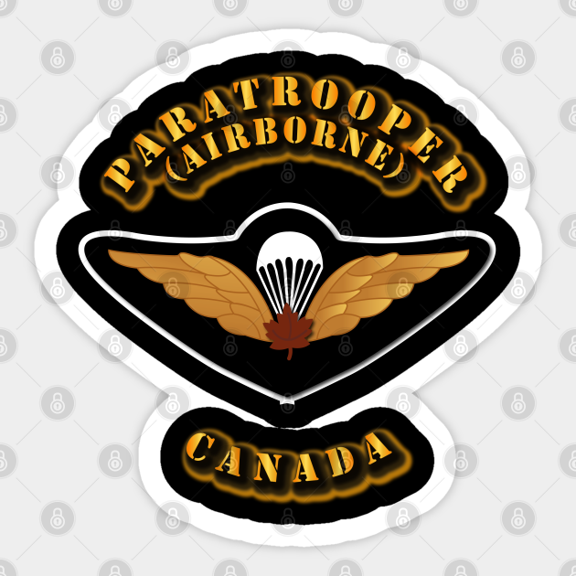 Canada Basic Airborne Canada Basic Airborne Sticker Teepublic