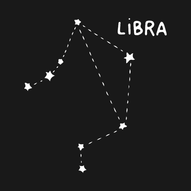 Zodiac Sign - Libra Black by Uwaki