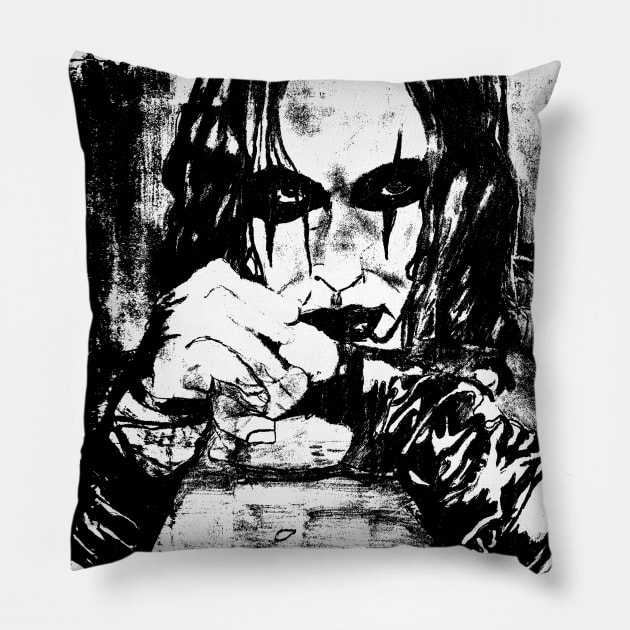 The Crow Pillow by PoesUnderstudy