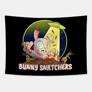 Cute Bunny Snatcher Rabbit Zombie Tapestry