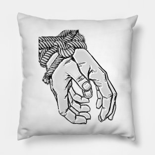 tied hands Pillow