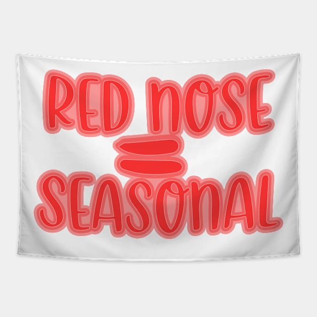 Red Nose = seasonal Tapestry by Jokertoons