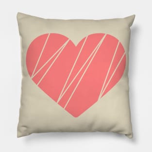 Pink Heart Design Pillow