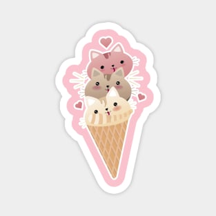 icecream cat Magnet