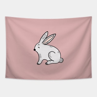 Cute rabbit illustration Tapestry