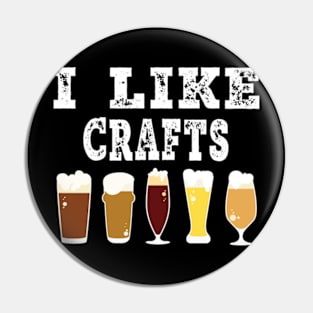 I like crafts funny vintage brewer craft beer lover Pin
