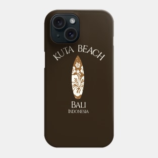 Kuta Beach - Bali - Indonesia Tropical Surfboard Phone Case