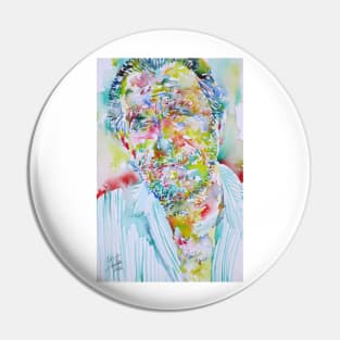 CHARLES BUKOWSKI watercolor portrait .1 Pin