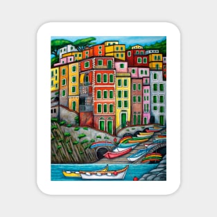 Colours of Riomaggiore, Cinque Terre Magnet