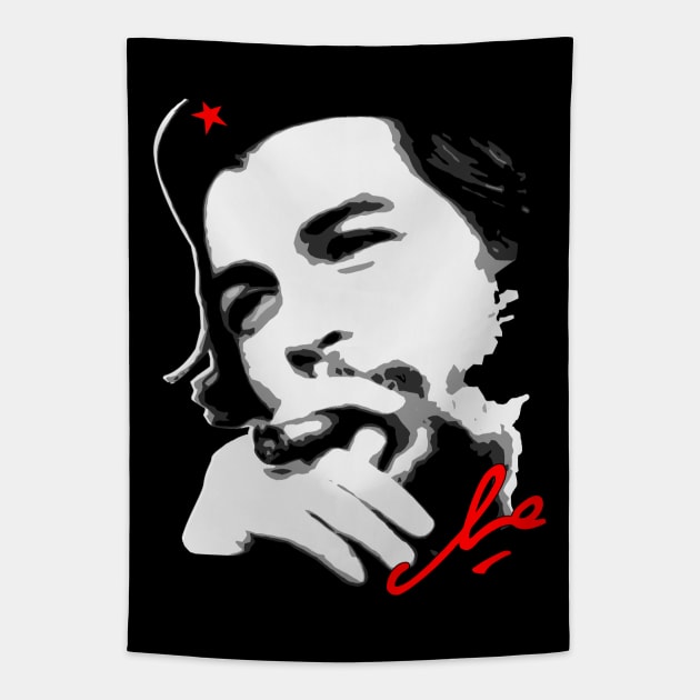 Che Guevara Rebel Cuban Guerrilla Revolution T-Shirt Tapestry by HiDearPrint