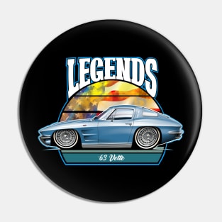 Cartooned Legends Corvette C2 Stingray Pin