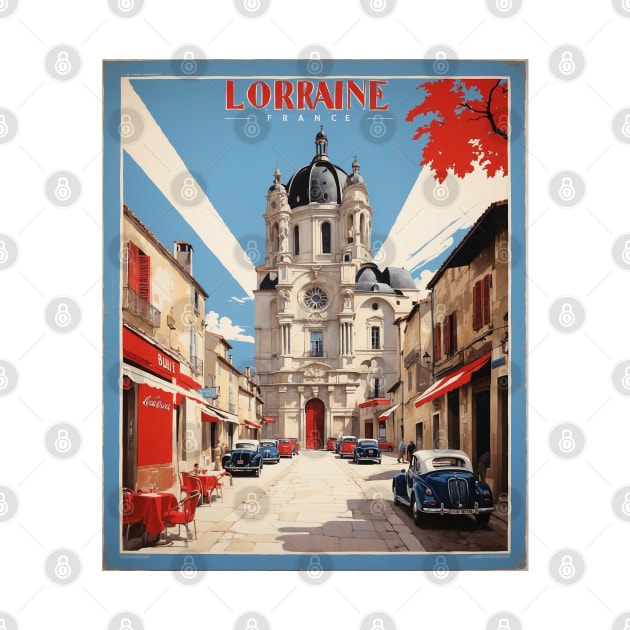 Lorraine France Vintage Poster Tourism by TravelersGems