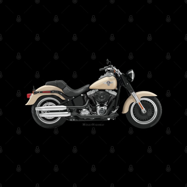 Harley-Davidson Fat Boy Lo beige, s by MessyHighway