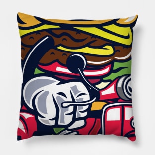 The Scooter Burger Pillow