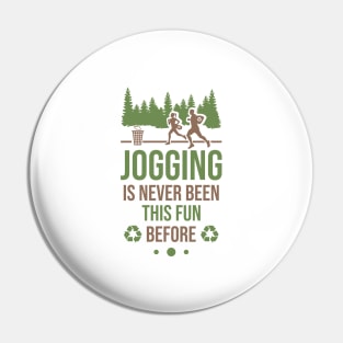 Plog Tshirt - Jogging Plogging To Clean Nature Fitness Pin