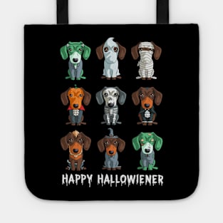 Dachshund Halloween Happy Hallowiener Tote