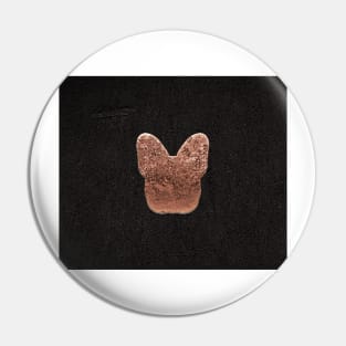 Rose golden embossed Frenchy Pin