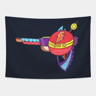 Alien Lightning Blaster Tapestry