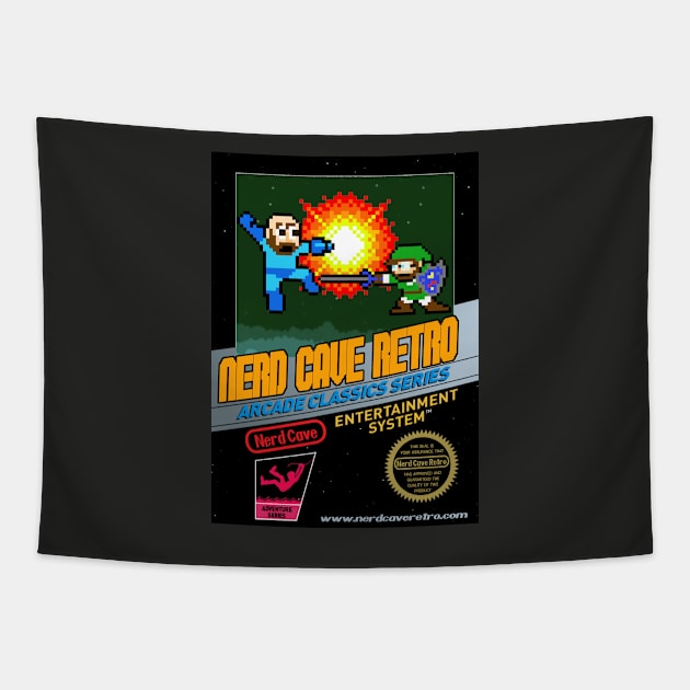 Nerd Cave Retro Black Box Series Tapestry by NerdCaveRetro