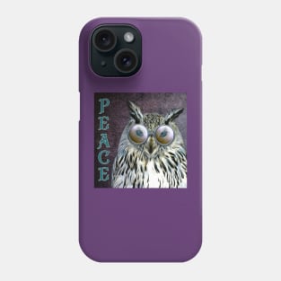 Hippie Peace Owl Phone Case