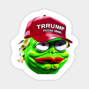 TrumpPepe: The Unstumpable Pepe Trump Sticker! Magnet