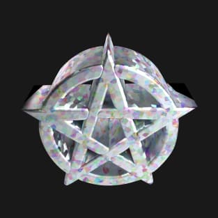 3D Pentagram - Galvanized-Metal T-Shirt