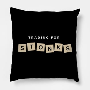 Trading For Stonks Pillow