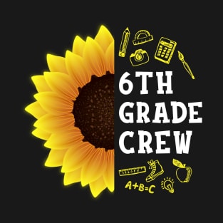 Seventh grade Crew Shirt First Day Preschool Back to School Sunflower Gift T-Shirt