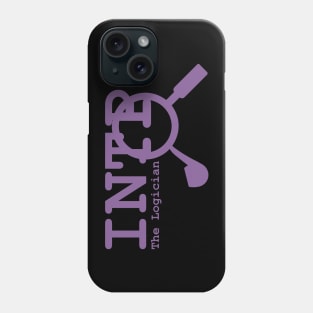 INTP The LOGICIAN MBTI types 2C Myers Briggs personality gift with icon Phone Case