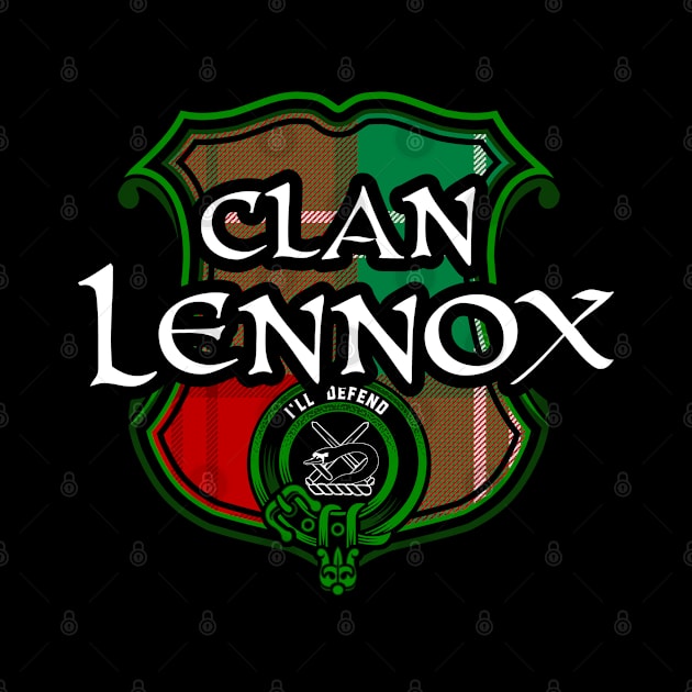 Clan Lennox Surname Scottish Clan Tartan Crest Badge by Celtic Folk