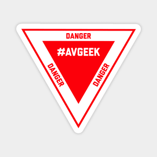 Aviation DANGER Triangle #AVGEEK Magnet